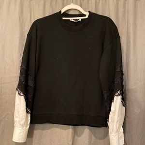 Derek Lam Lace trim Sweatshirt